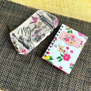 Butterflies New York Pouch and Notebook